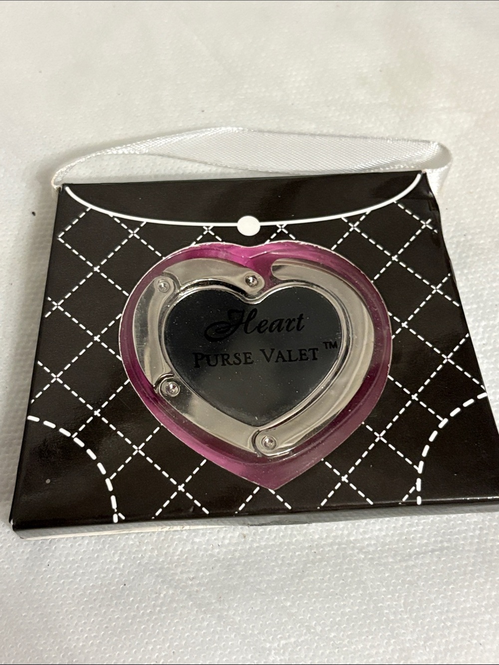 Compact Heart Valet Handbag Hook